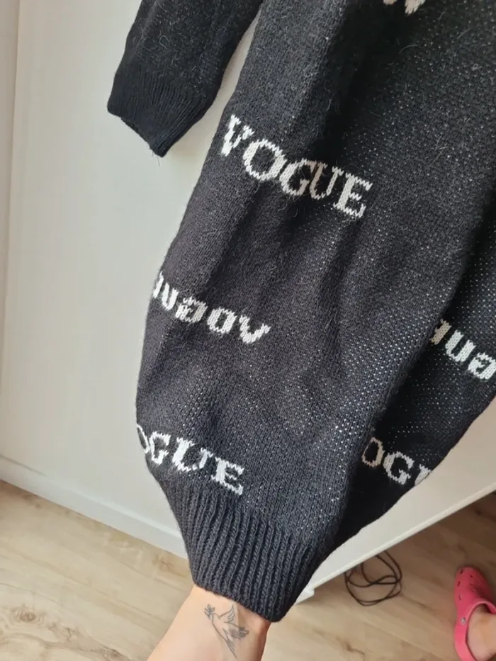 Robe pull noir vogue - photo numéro 3
