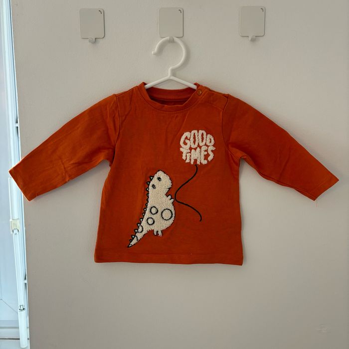 T-shirt manches longues broderie bouclette