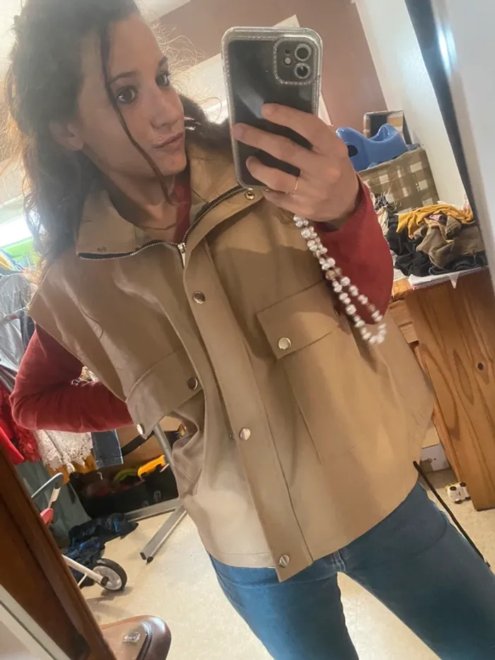 Veste sans manches similicuir - photo numéro 13