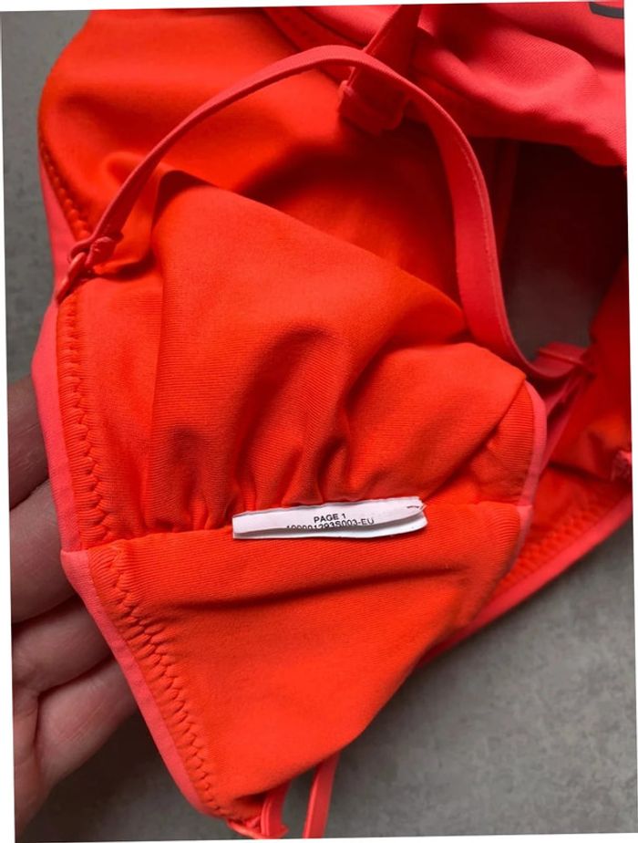 Haut de maillot de bain Puma orange Taille S - photo numéro 3