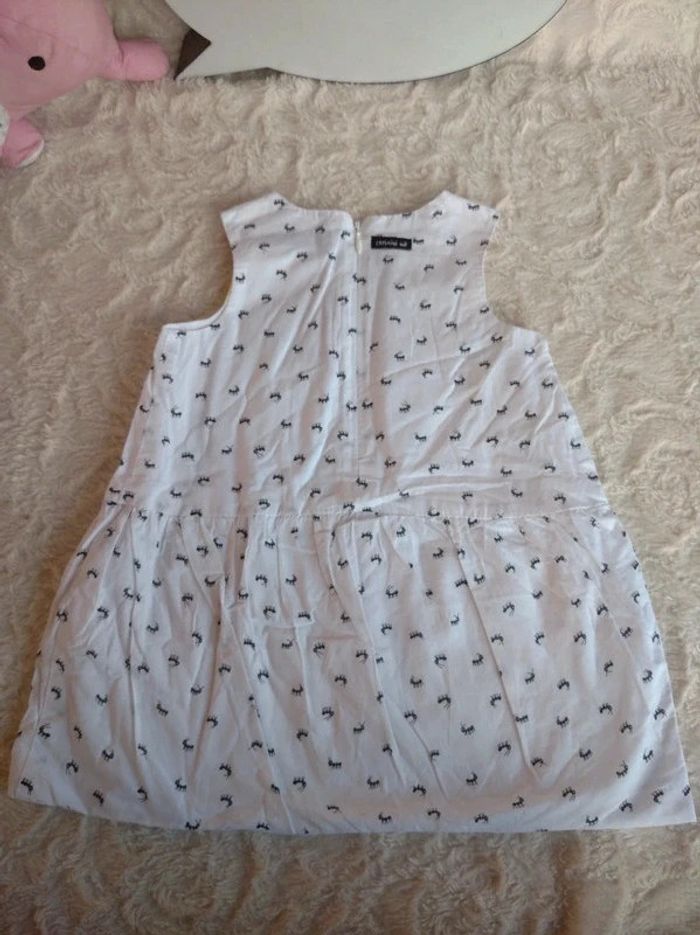 Robe doublée été Fille 18 mois Fleurs Fourmi Catimini 100% coton - photo numéro 10