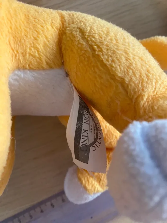 Peluches Disney roi lion King Simba Nala lionceau nez aimanté plush 1995 - photo numéro 15