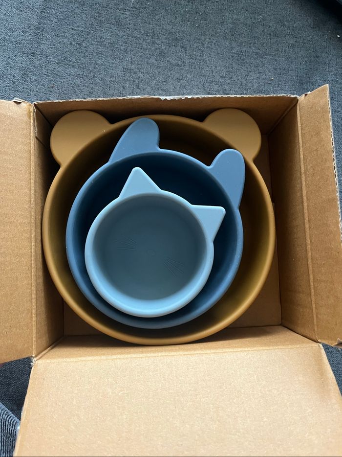 Lot de 3 bols en silicone liewood