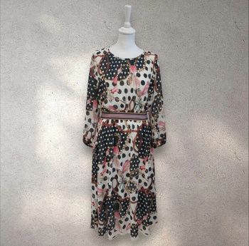 Robe longue fluide ceinture élastiquée taille M