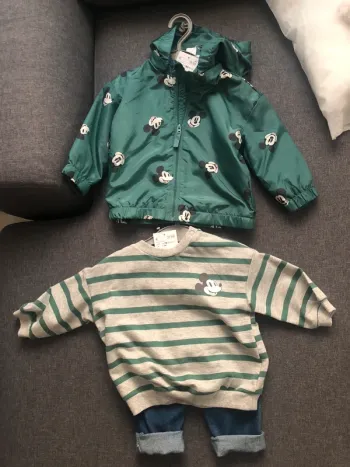 Ensemble bébé 3 pièces Mickey, Disneyland, vêtements baby boy, tenue garçons