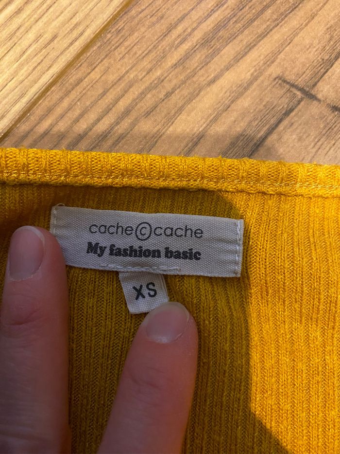 Robe jaune moutarde Cache cache Txs - photo numéro 3