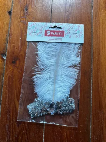 Bandeau à plume rétro costume