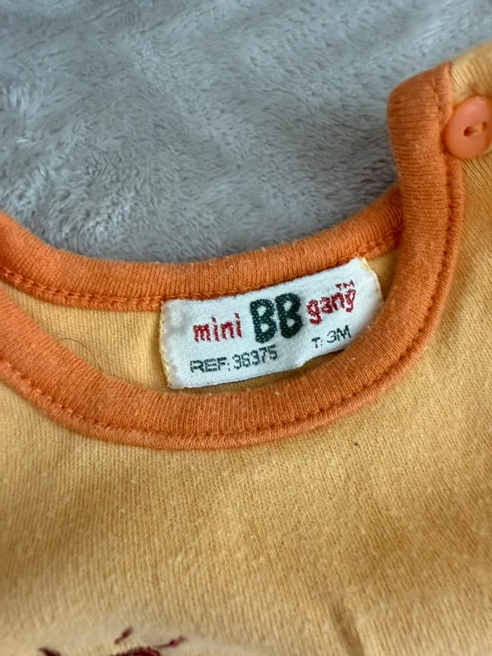 Ensemble bébé été – débardeur et short motif ourson - photo numéro 4