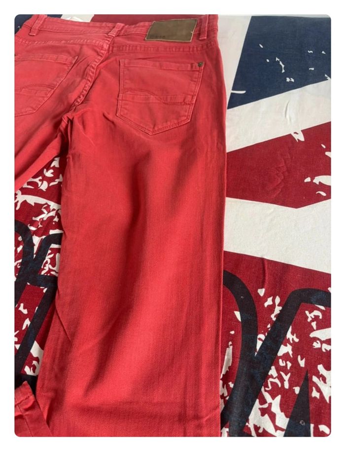 Jeans Celio rouge straight fit taille 38 C15 - photo numéro 11