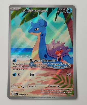 Carte pokémon lokhlass d'Ondine 194/182
