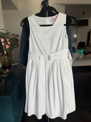 Robe blanche cérémonie Rendery junior 12 ans