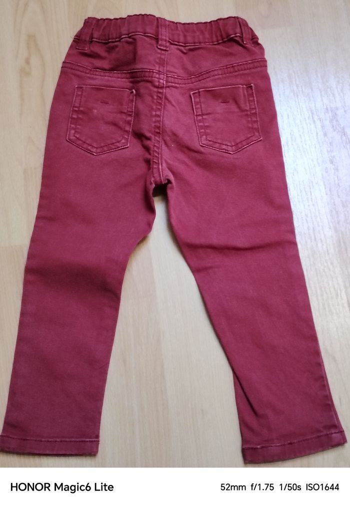 Pantalon bordeaux - photo numéro 2