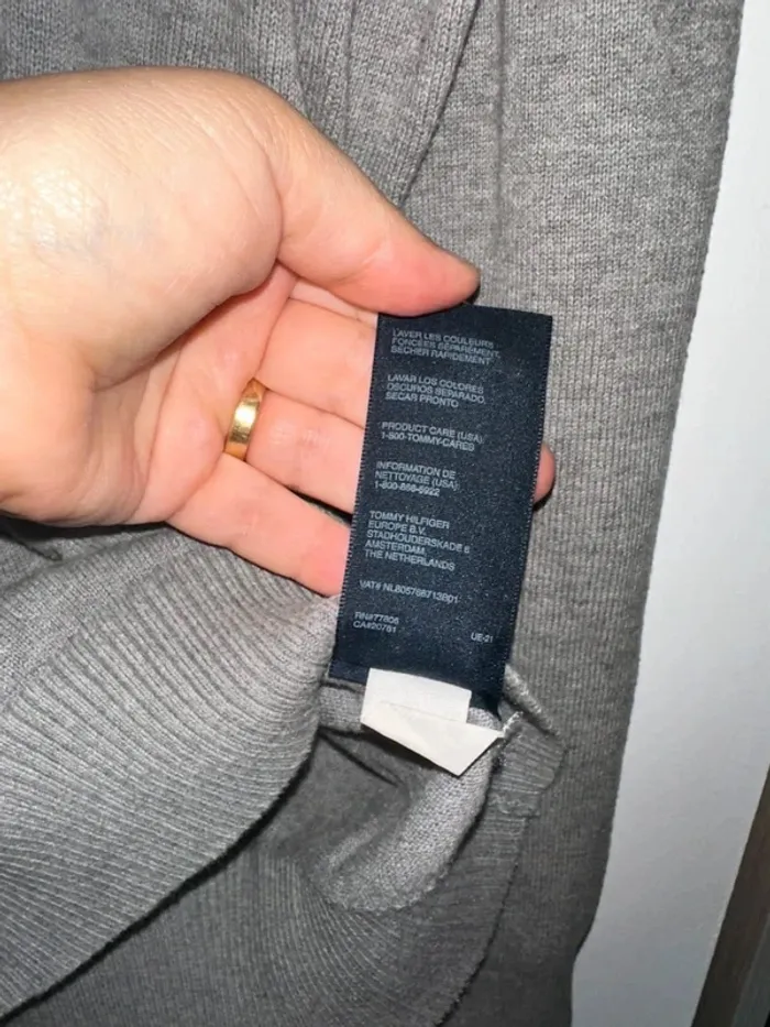 Homme S - pull fin en V tommy hilfiger - photo numéro 7