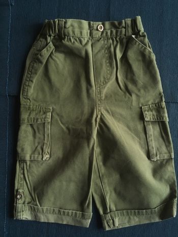 Pantacourt Sergent Major kaki 12 mois