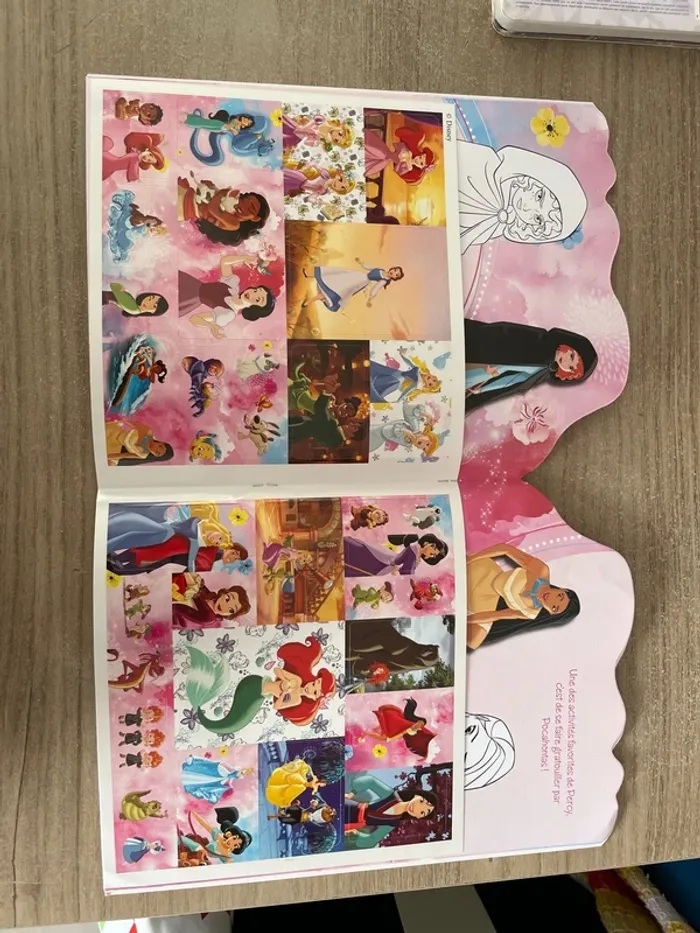 Joli livre de coloriage et stickers Princesse Disney - photo numéro 3