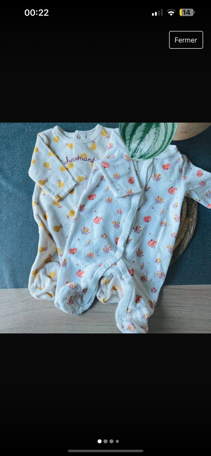 Lot de pyjama bébé fille
