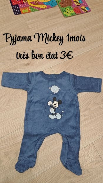 Pyjama Mickey 1mois