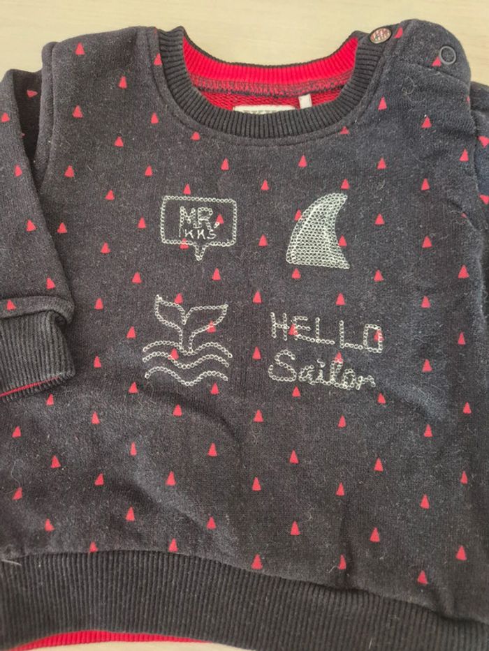 Pull Marine garçon 6 mois IKKS - photo numéro 2