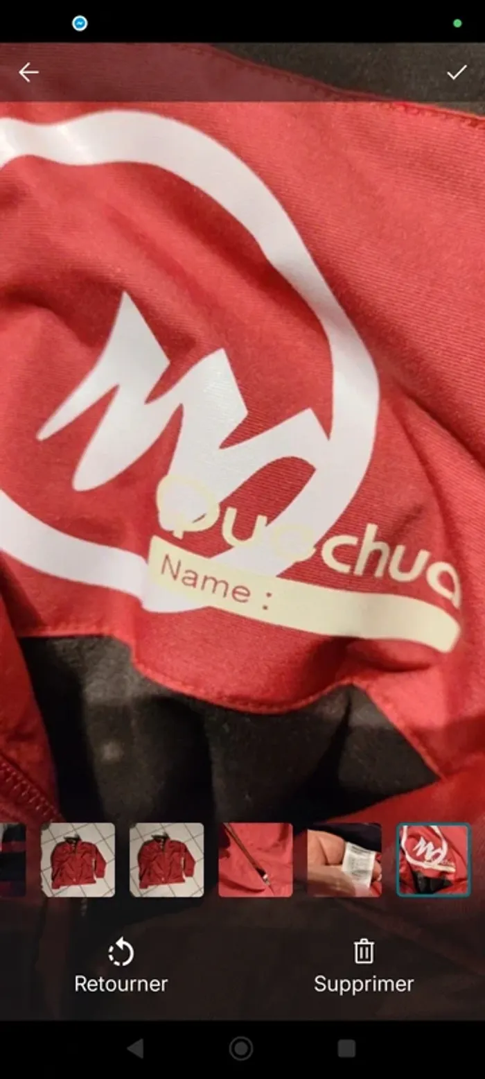Veste rouge queshua rouge 12 ans - photo numéro 5