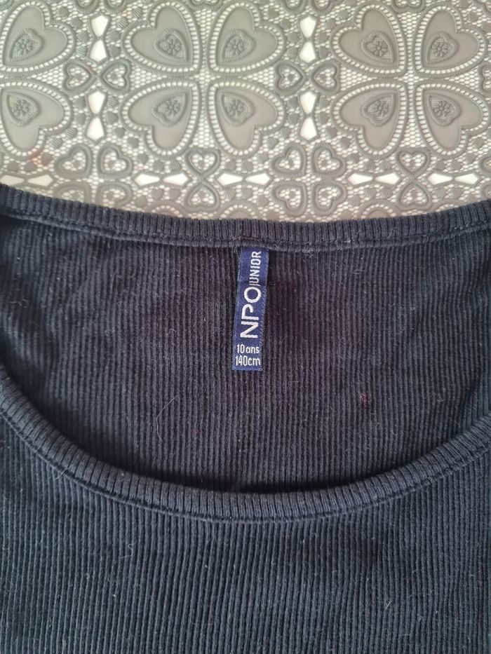 Débardeur NPO noir taille 10 ans neuf - photo numéro 2