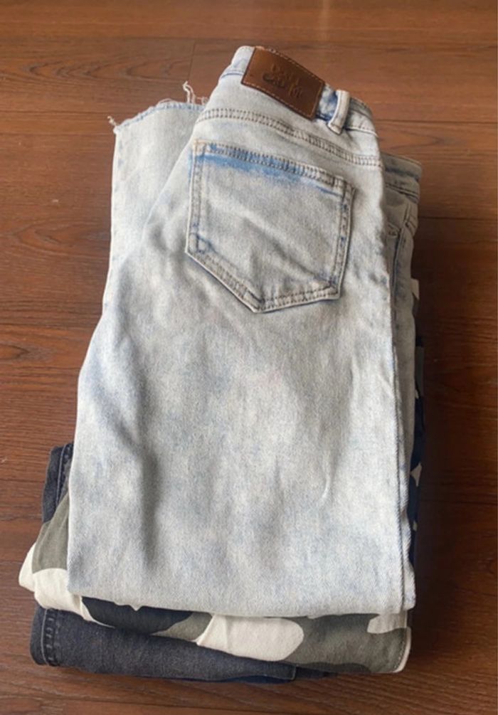 Lot 6 pantalons sport & jean fille - photo numéro 2