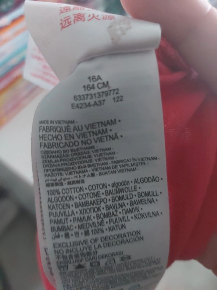 Tee-shirt rose et blanc pailleté Levi's - photo numéro 6