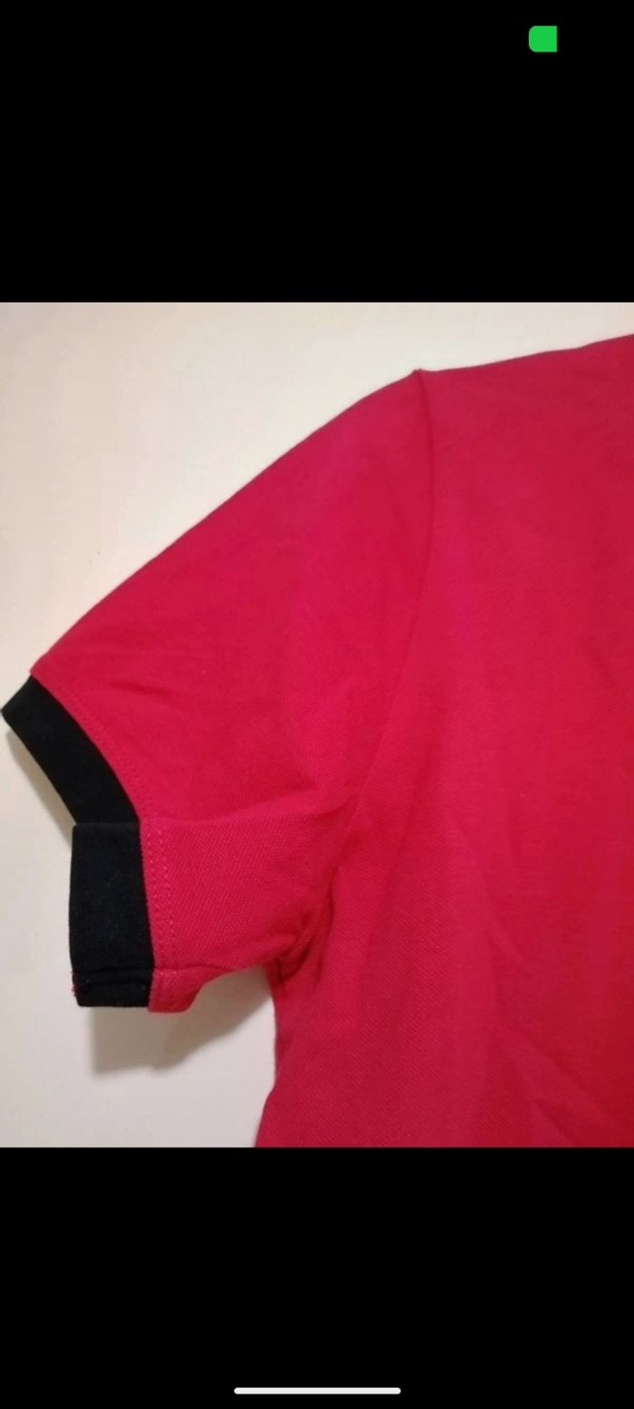Polo Armand Thiery rouge et noir. Taille S - photo numéro 7