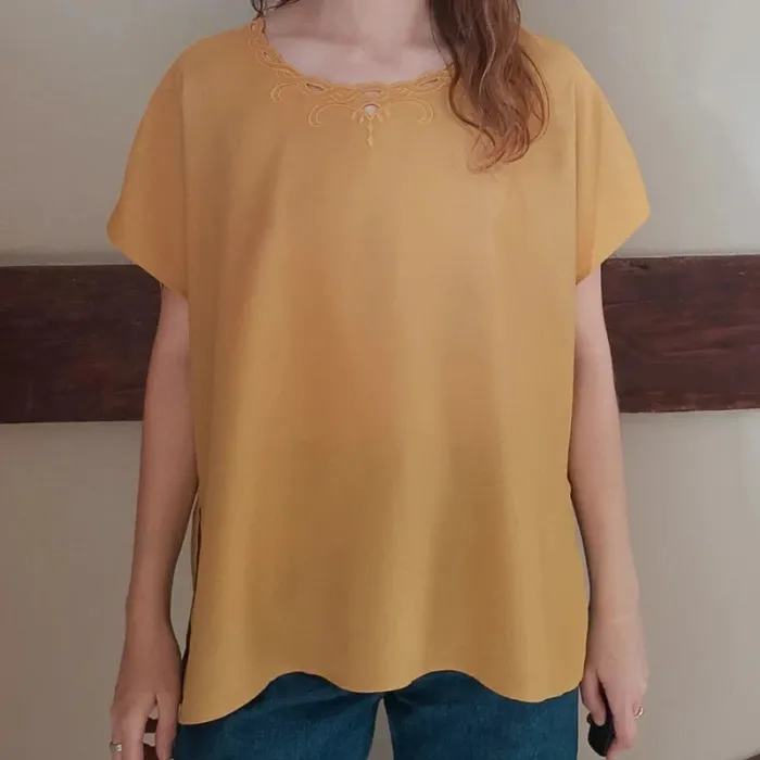 T-shirt jaune moutarde Picwick - photo numéro 2