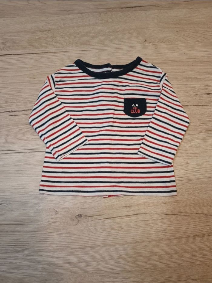 Tee-shirt manches longues 3 mois - photo numéro 3