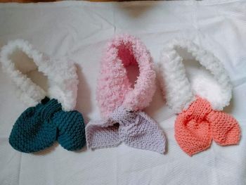 Écharpe style noeud papillon fait main