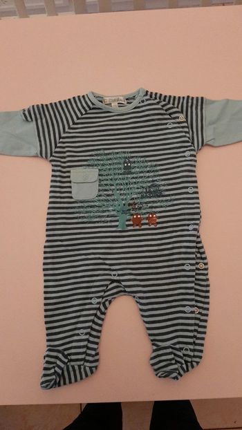 Pyjama garçon 3 mois bleu