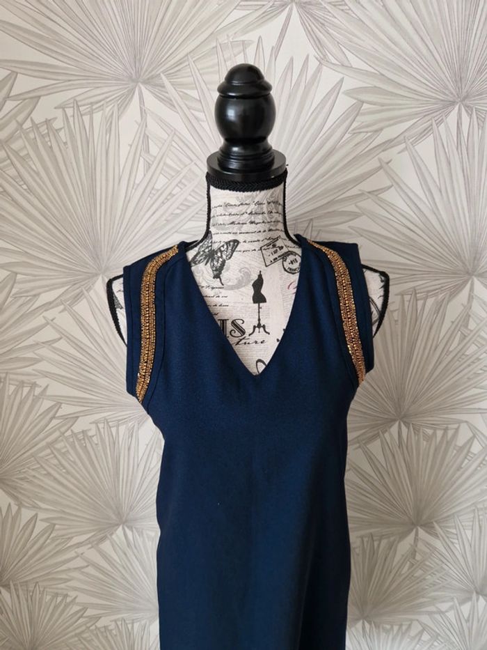 Jolie robe chic avec perles aux épaules Kiabi taille 36 neuve - photo numéro 3
