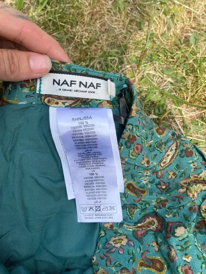 Jupe Naf Naf verte - photo numéro 3