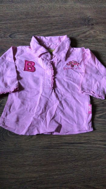 Tee-shirt rose 6 mois