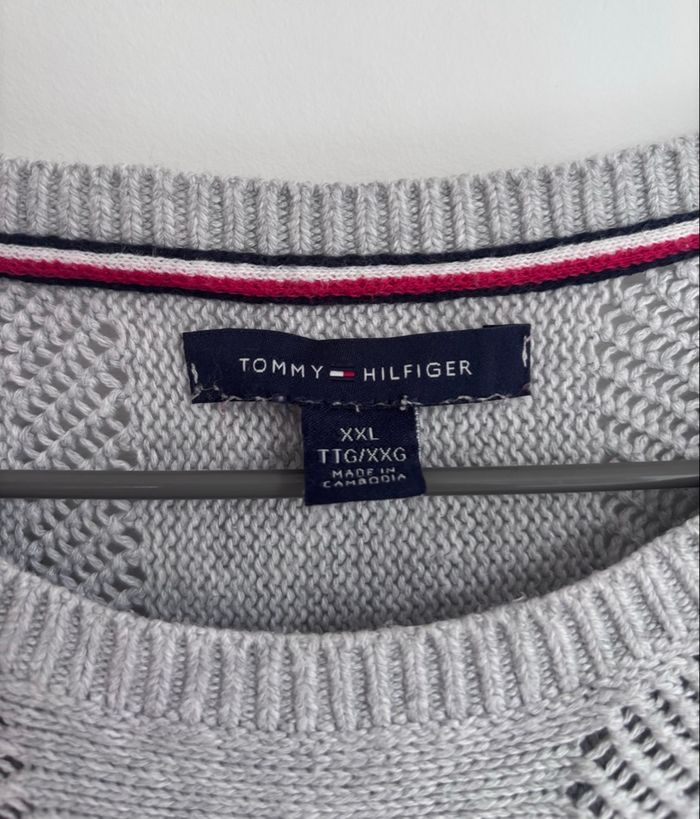 🩶 Pull femme Tommy Hilfiger Taille XXL - 100% coton - photo numéro 5