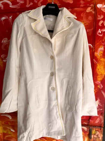 Tailleur blanc cassé bel air