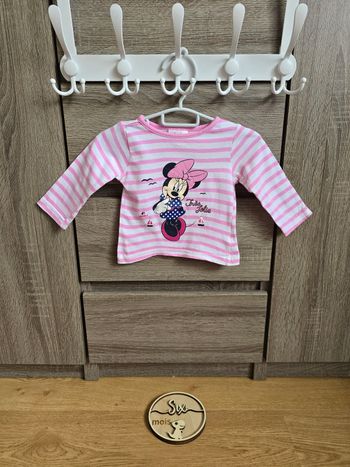 Vêtement Bébé Fille - T-shirt ML Minnie - Disney - 6 mois