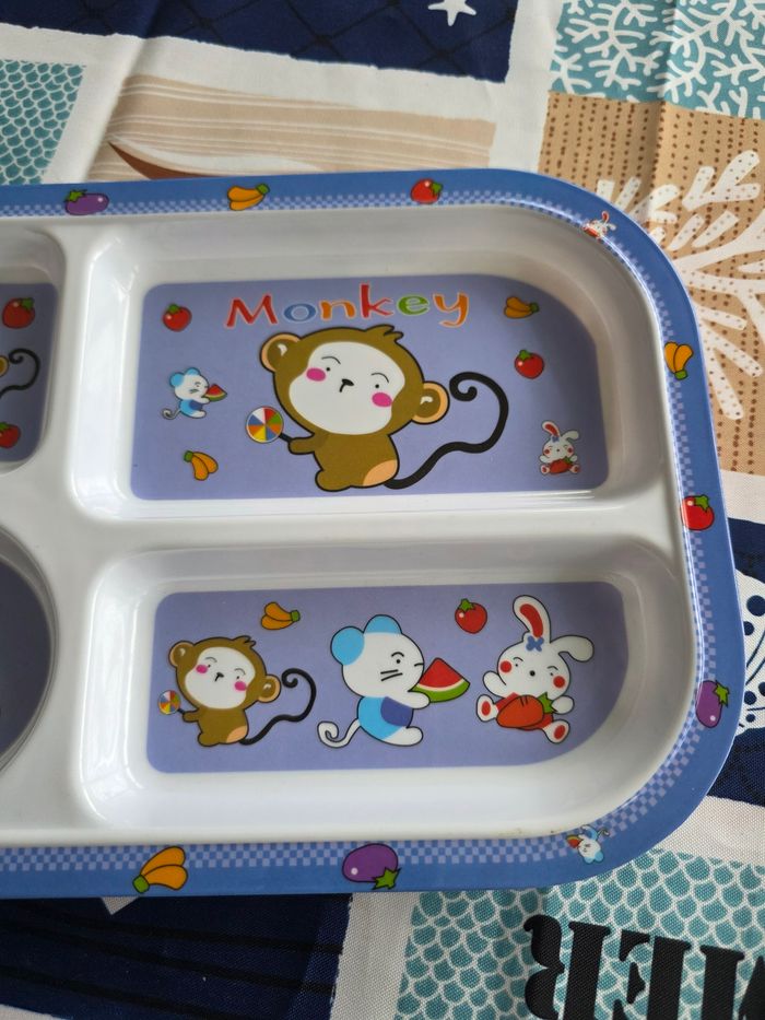 GRANDE ASSIETTE RECTANGULAIRE BÉBÉ MIXTE BOYS OU GIRLS NEUF - photo numéro 2