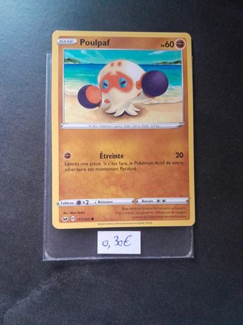Carte Pokémon Poulpaf 111/202