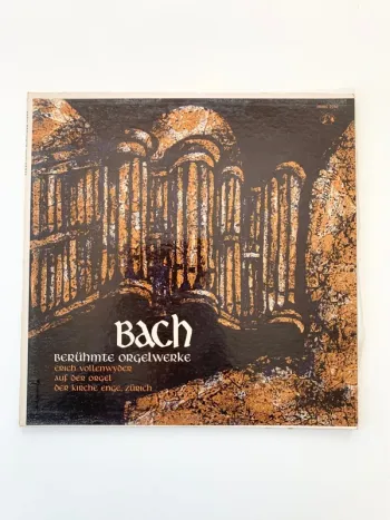 Disque 🎵 vinyle Lp : Bach, Erich Vollenwyder - berühmte orgelwerke