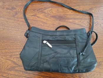 Sac en cuir noir