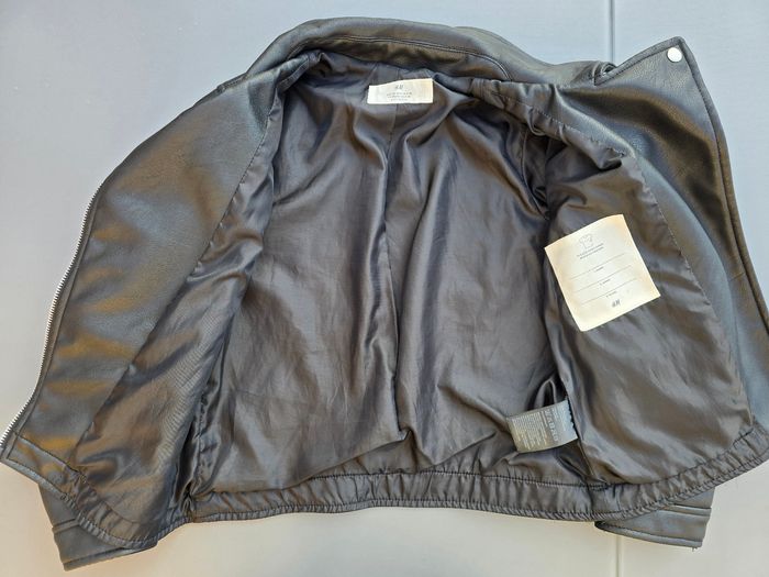 Veste de style motard  motard 8-9 ans fille H&M - photo numéro 4