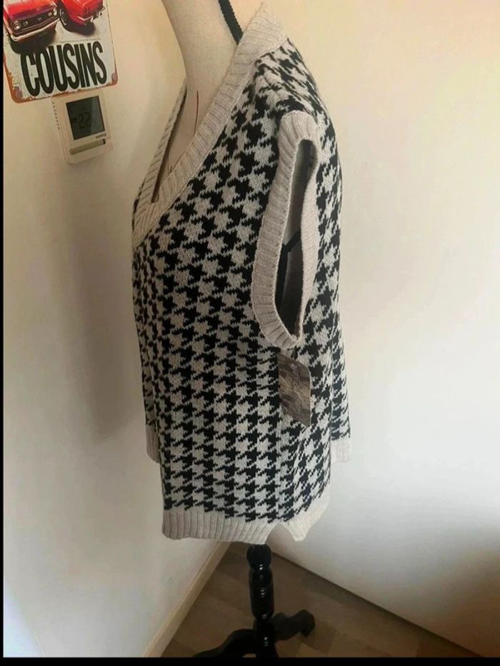 Super pull sans manche col en V made in Italy taille unique - photo numéro 2