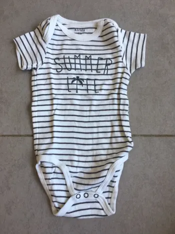 Body leger manches courtes 9 mois kiabi