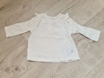 Tee-shirt manches longues pois dorés Petit bateau