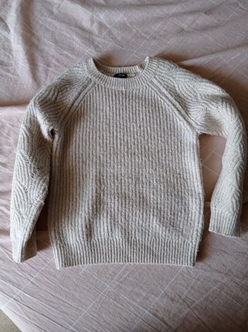 Pull maille Kiabi crème 3 ans