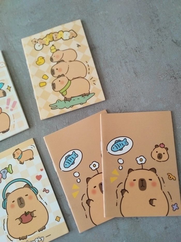 Fourniture scolaire : lot 6 petits cahiers Capybara - photo numéro 3