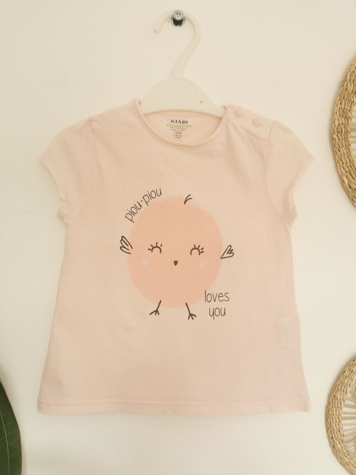 Lot de 3 Tee-shirts pastels Kiabi - Pat et Ripaton 18 Mois - photo numéro 9