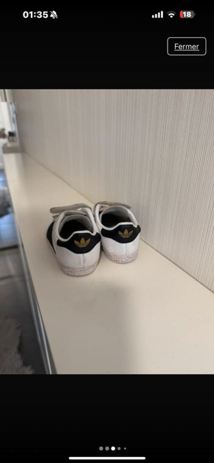 Adidas gazelle bebe taille 21. - photo numéro 2