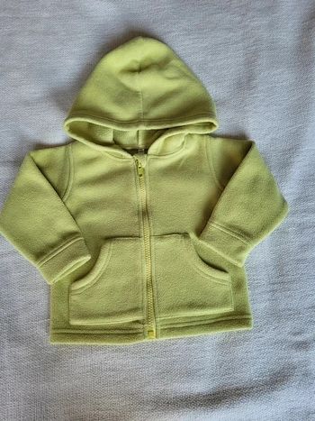 gilet polaire 12 mois vert clair